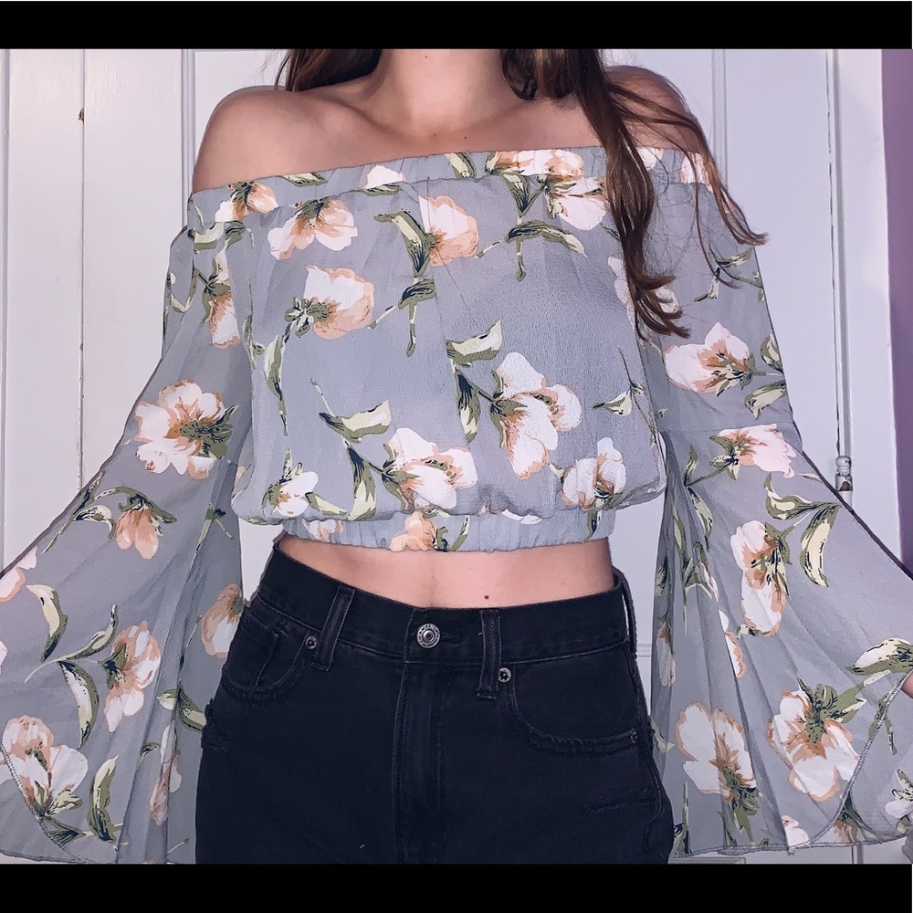 Off-the-Shoulder Long-Sleeve